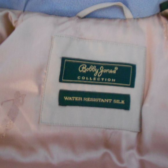 Bobby Jones Man's Large Beige Quilted Water Resistant Silk Jacket Vest - Picture 2 of 8